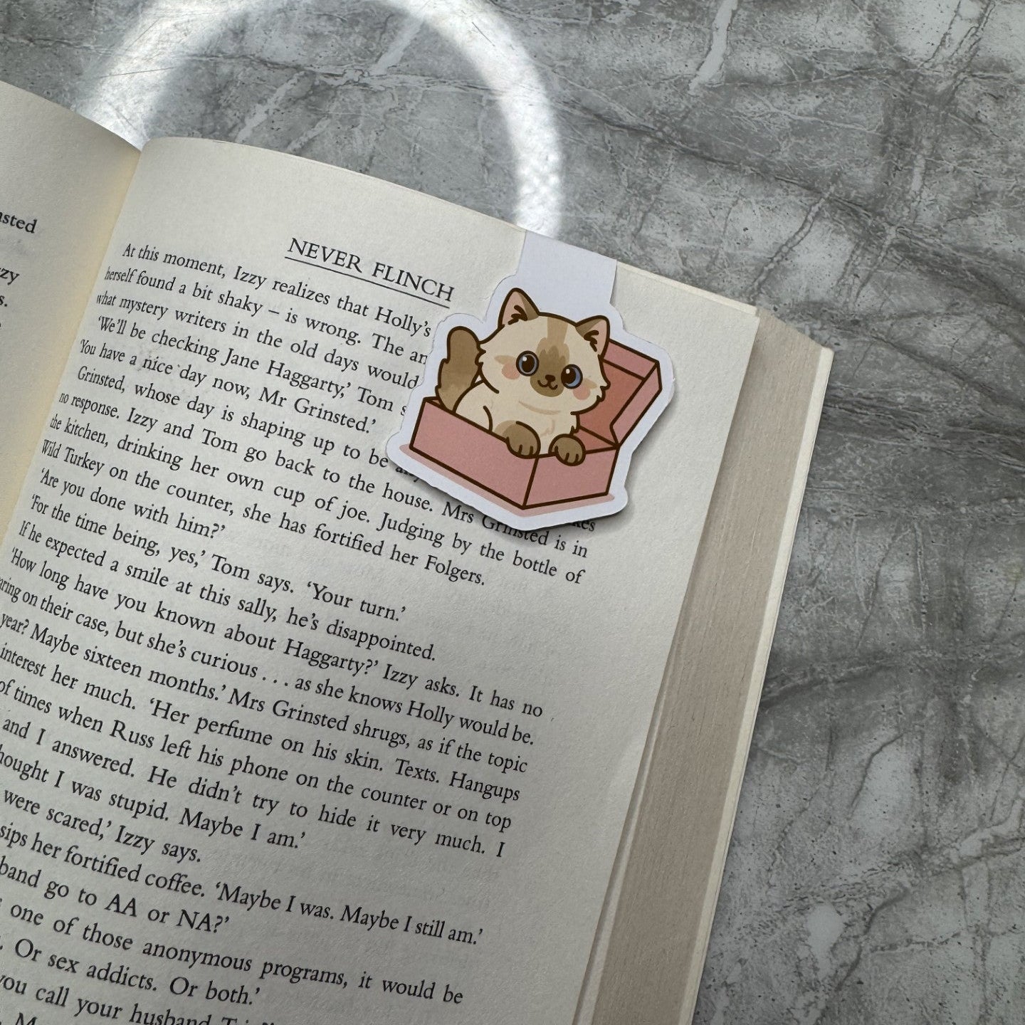 Bleu In A Box - Magnetic Bookmark