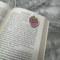 Strawberry Scoop Cutie - Magnetic Bookmark